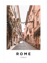Rome Alley Poster, Italy Wall Art, Rome Street Photography Print