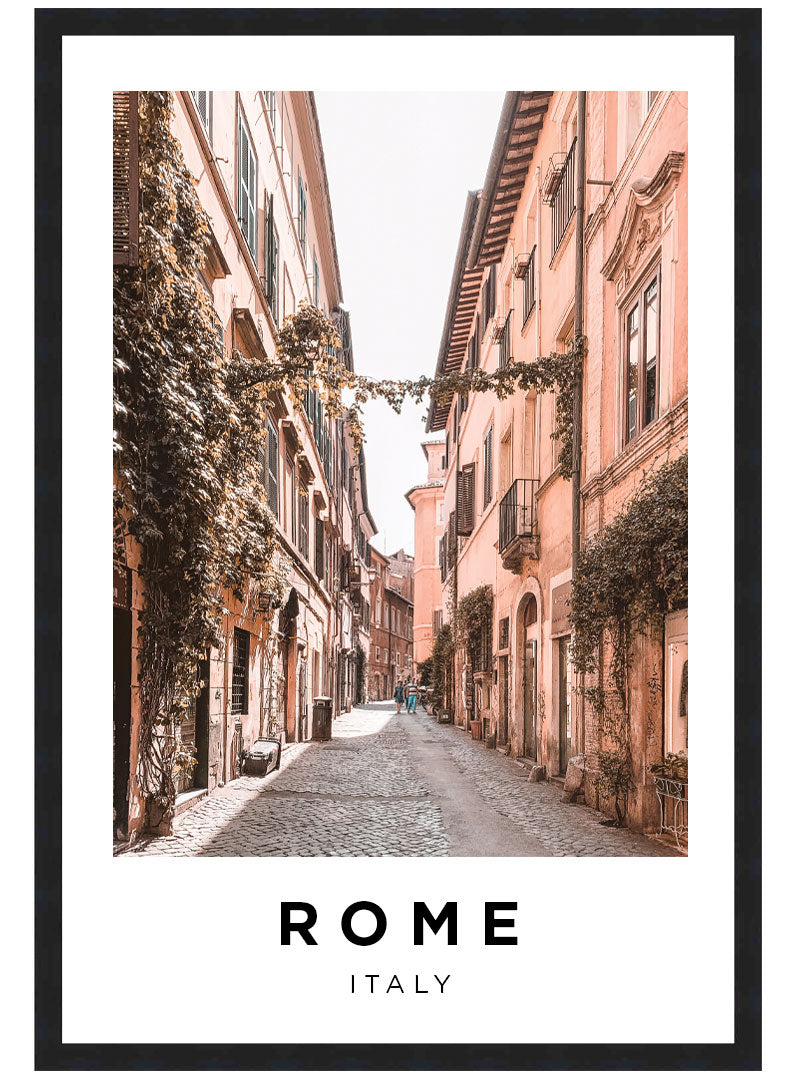 Rome Alley Poster, Italy Wall Art, Rome Street Photography Print