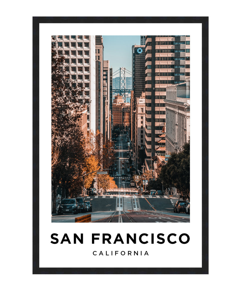 San Francisco Street Poster, San Francisco City Wall Art, San Fran Photograph Print