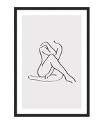 Sexy Line Art No. 1 Poster, Woman Body Line Drawing Wall Art, Sketch Print