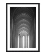 Symmetrical Arch in Grundtvig's Church Poster, Copenhagen Denmark Wall Decor, Architecture Wall Art