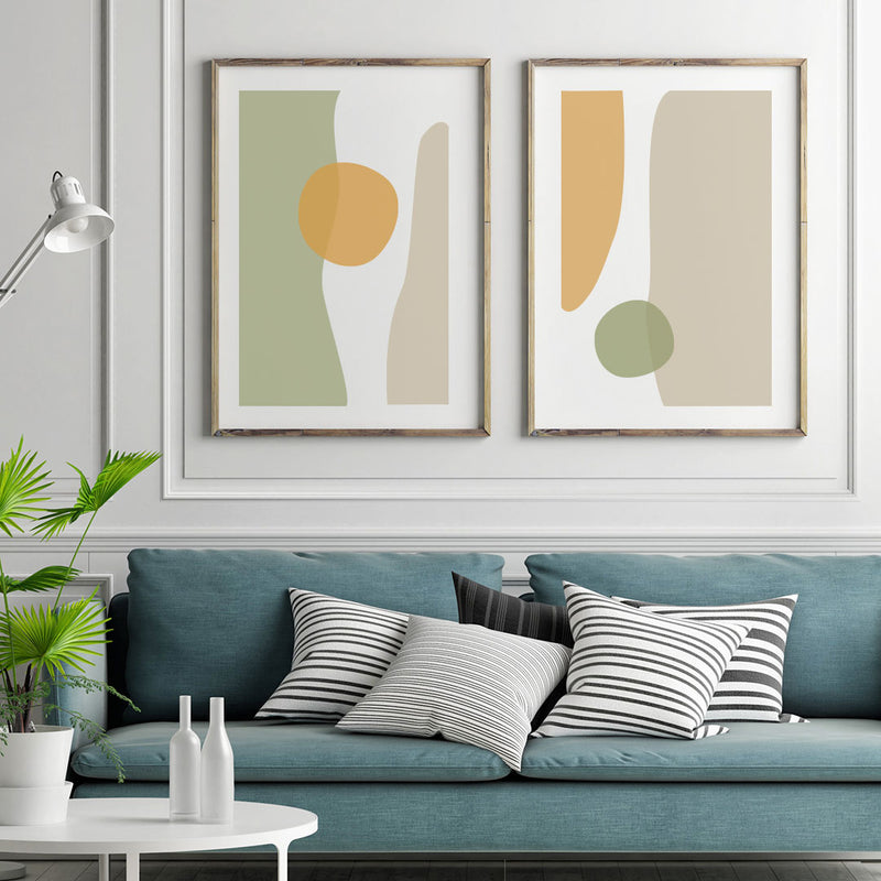 Unearthed Abstract No. 1 Poster, Abstract Shape Wall Art, Earthy Tone Decor Print