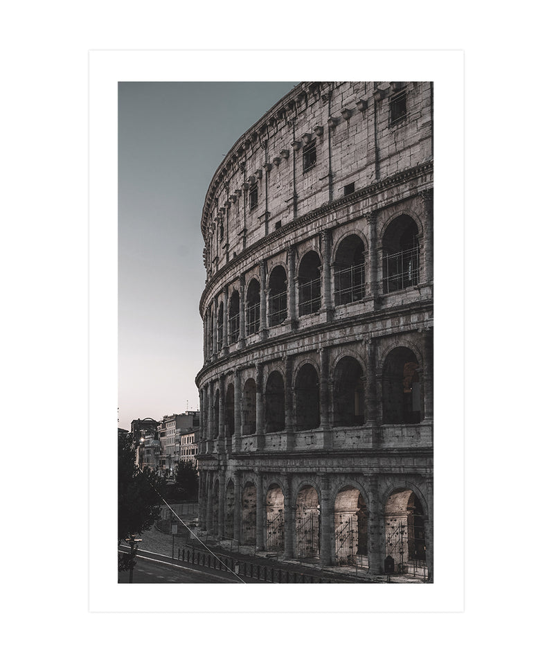 The Colosseum Poster, Rome Italy Photography Wall Art, Historic Travel Poster