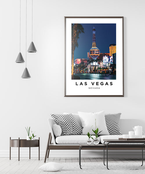 Las Vegas Nevada Poster, Travel Wall Art