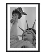 Statue of Liberty Black and White Poster, Lady Liberty Black and White Poster Wall Art, Statue of Liberty in New York Black and White Poster Print