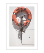 Lifebuoy Poster, LifeSaver Wall Art, Water Rescue Wall Decor