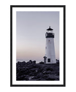 Walton Lighthouse Photography Poster, Santa Cruz Breakwater Lighthouse Wall Art