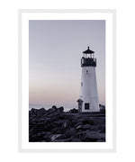 Walton Lighthouse Photography Poster, Santa Cruz Breakwater Lighthouse Wall Art