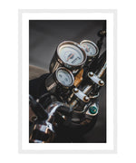Vintage Cafe Racer Motorcycle Poster, Vintage Motorcycle Wall Art, Cafe-Racer Print